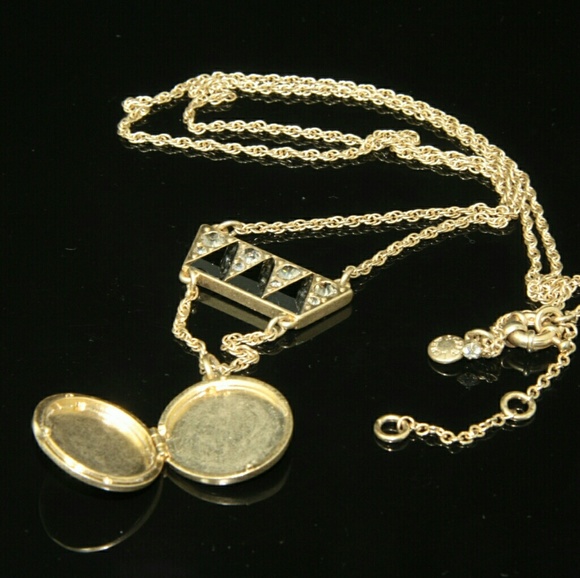 J. Crew Necklace Art Deco Locket - Picture 5 of 7